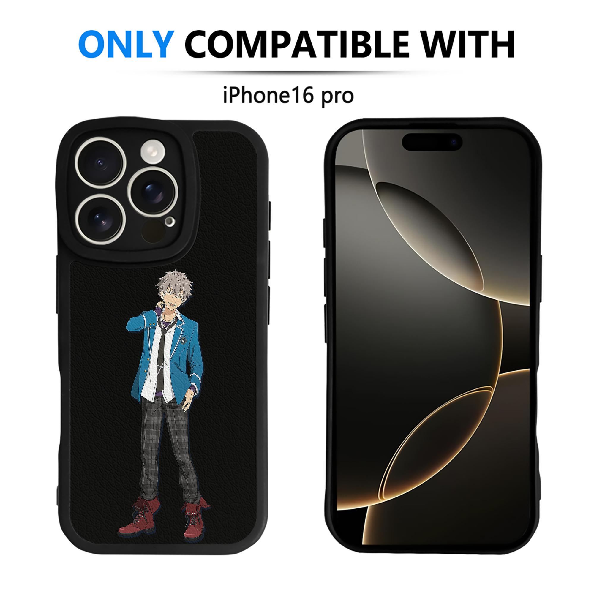 （画像用） あんさんぶるスターズ! Ensemble Stars 【iPhone 16シリーズ対応】シリコンスマホケース（レザー調） 材質：シリコン